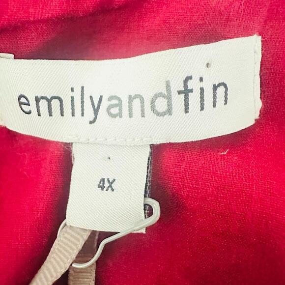 Emily and Fin Dress Plus Size 4X Lucy Dress Polka Dot Floral Fit & Flare Pleated - Picture 7 of 12